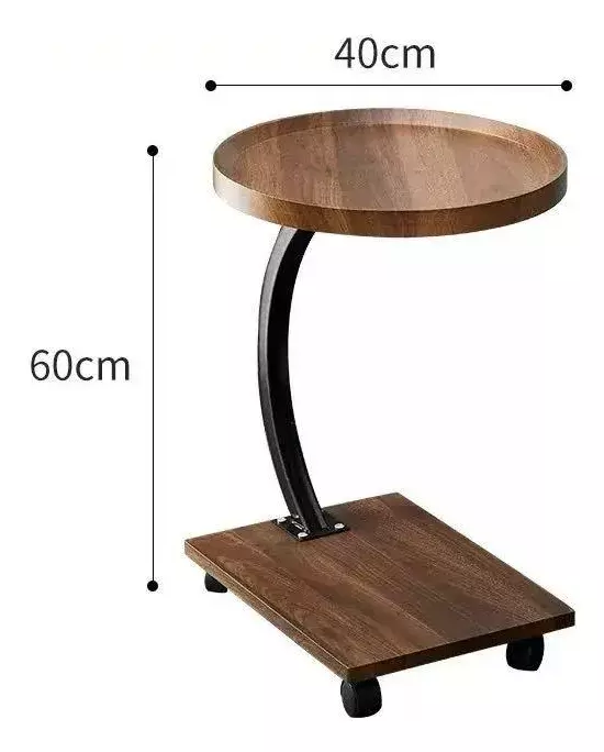 MESA DE CENTRO REDONDA LATERAL LIVING CON RUEDAS-3