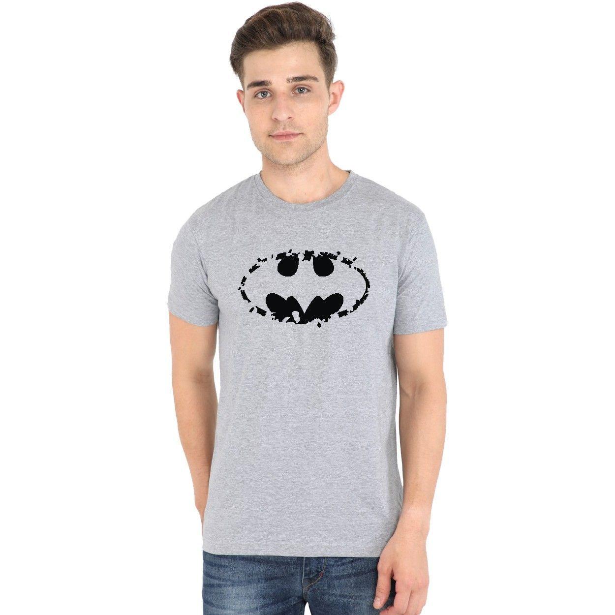 Polera De Hombre Manga Corta Batman Rasgado-0