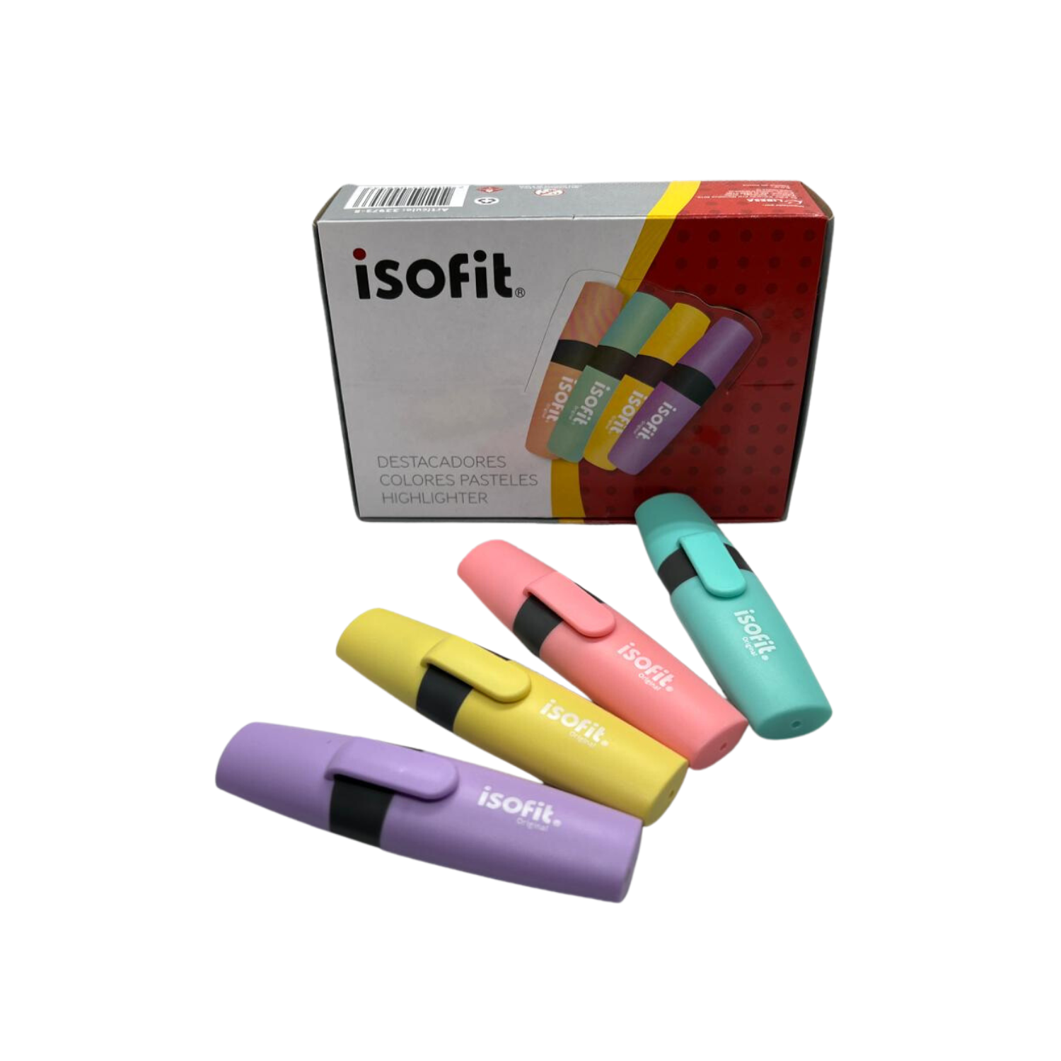 Set Destacadores 12 Unidades Colores Pasteles-0