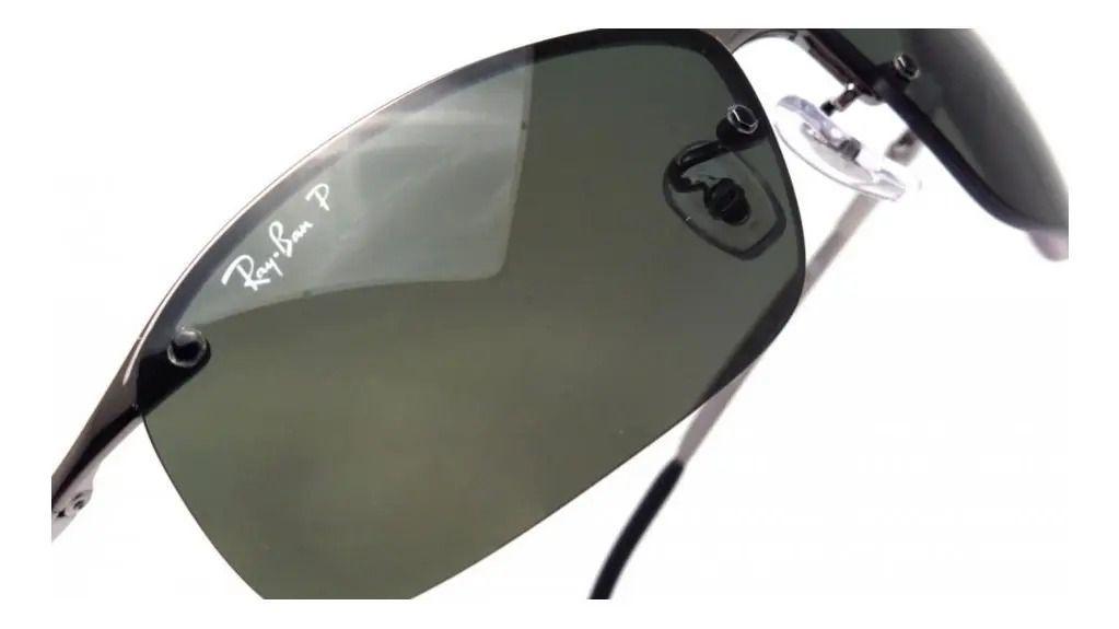 Anteojos Lentes de Sol Ray Ban RB3183 Polarizado Verde/Gunmetal 63-15-3