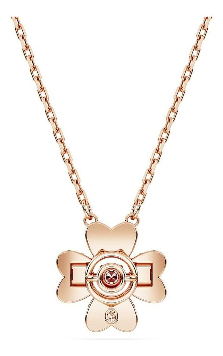 Colgante Swarovski Idyllia Trébol Baño tono oro rosa 5674211-3