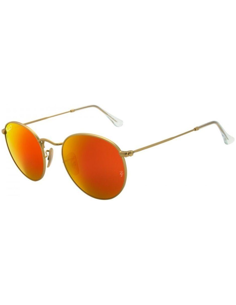 Anteojos Lentes de Sol Ray Ban Polarizado Round Metal RB3447 1124D 50-21-0