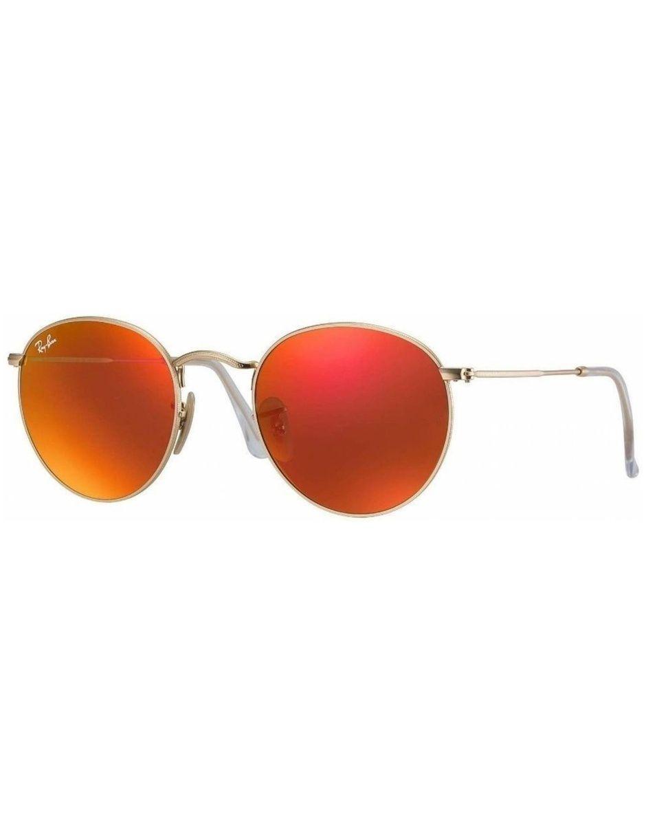 Anteojos Lentes de Sol Ray Ban Polarizado Round Metal RB3447 1124D 50-21-2