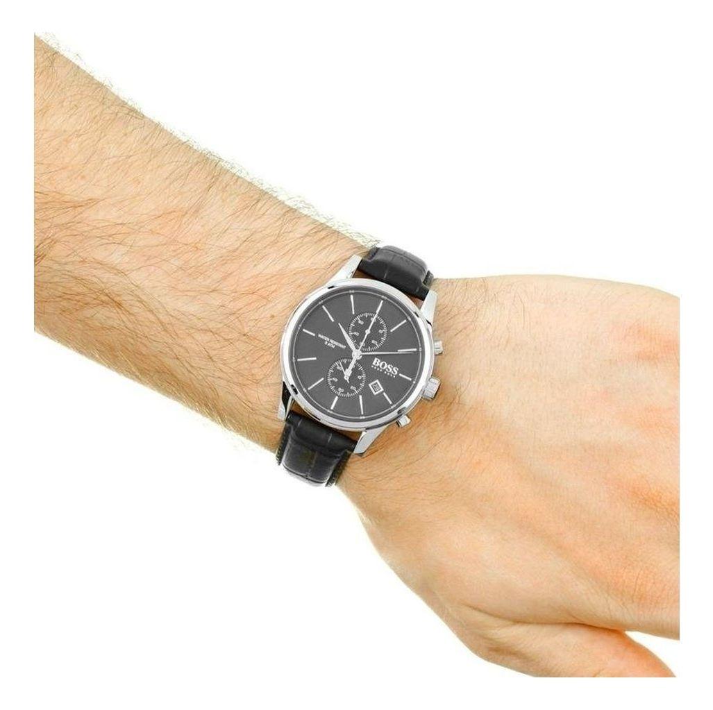 Reloj Pulsera De Cuero Hombre Jet 1513279 Hugo Boss 41 mm-3
