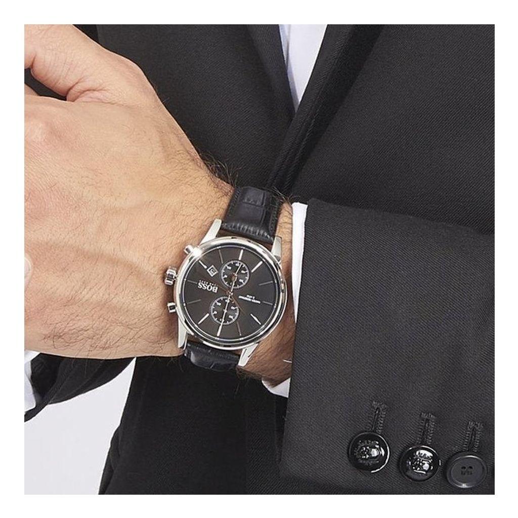 Reloj Pulsera De Cuero Hombre Jet 1513279 Hugo Boss 41 mm-6