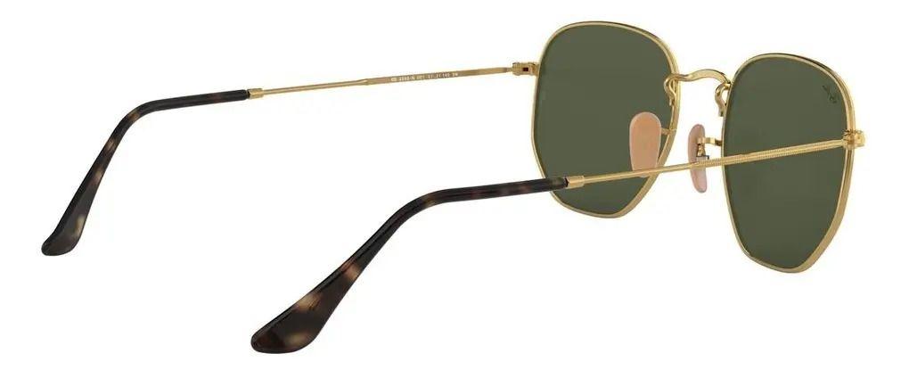 Anteojos Lentes de Sol Ray Ban Hexagonal RB3548N 001 51-21 Clásico dorado/verde-2