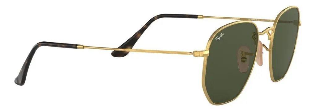 Anteojos Lentes de Sol Ray Ban Hexagonal RB3548N 001 51-21 Clásico dorado/verde-4