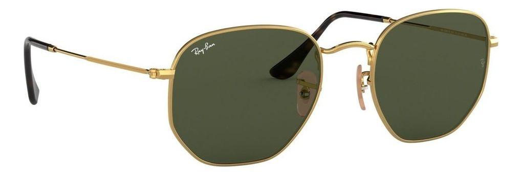 Anteojos Lentes de Sol Ray Ban Hexagonal RB3548N 001 51-21 Clásico dorado/verde-5