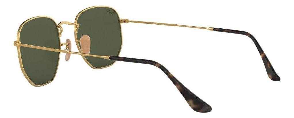 Anteojos Lentes de Sol Ray Ban Hexagonal RB3548N 001 51-21 Clásico dorado/verde-6