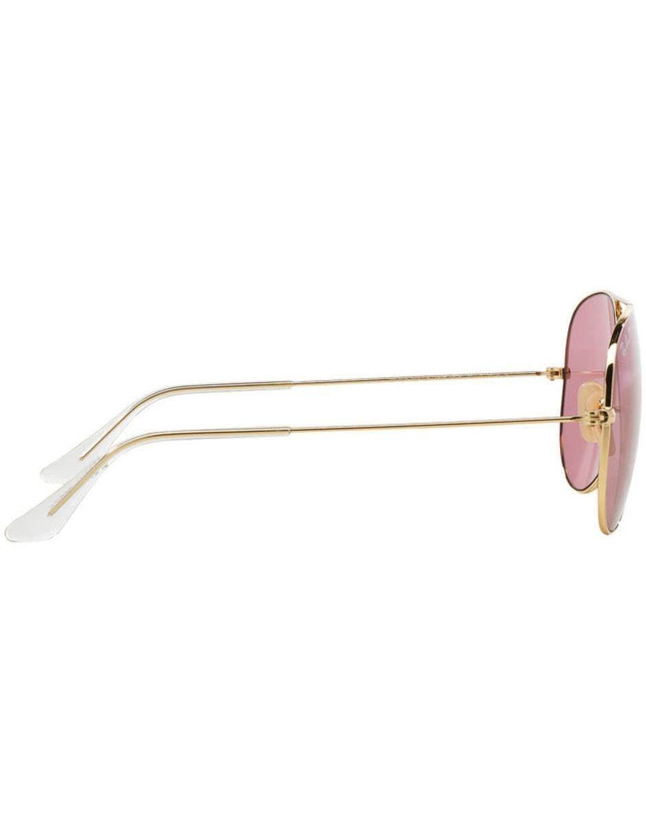Anteojos Lentes de Sol Ray Ban Aviator RB3025 00115 58-14  Espejo dorado y rosa-2