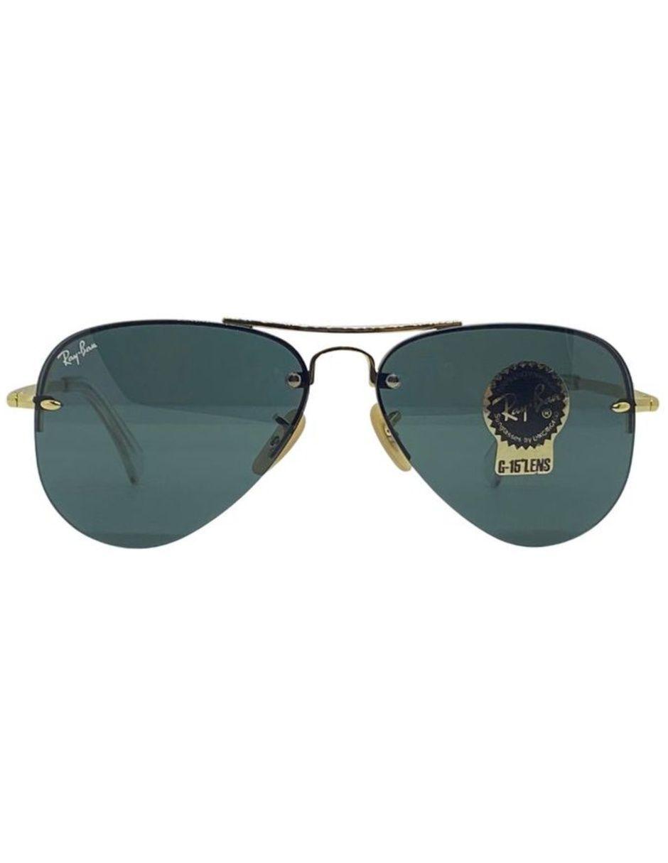 Anteojos Lentes de Sol Ray Ban Aviator RB3449 00171 59-14 Dorado/Verde-1