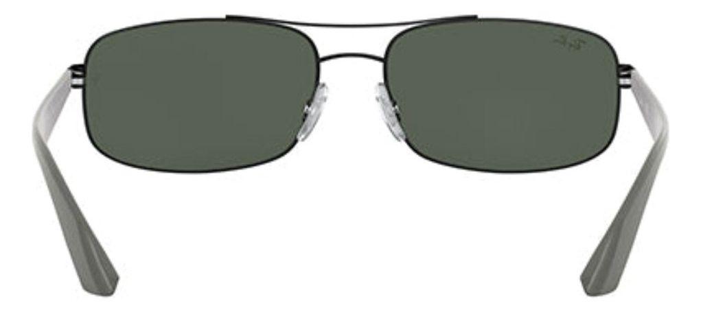 Anteojos Lentes de Sol Ray Ban Classic RB3527 Clásico negro mate/verde 61-17-2