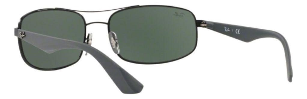 Anteojos Lentes de Sol Ray Ban Classic RB3527 Clásico negro mate/verde 61-17-4