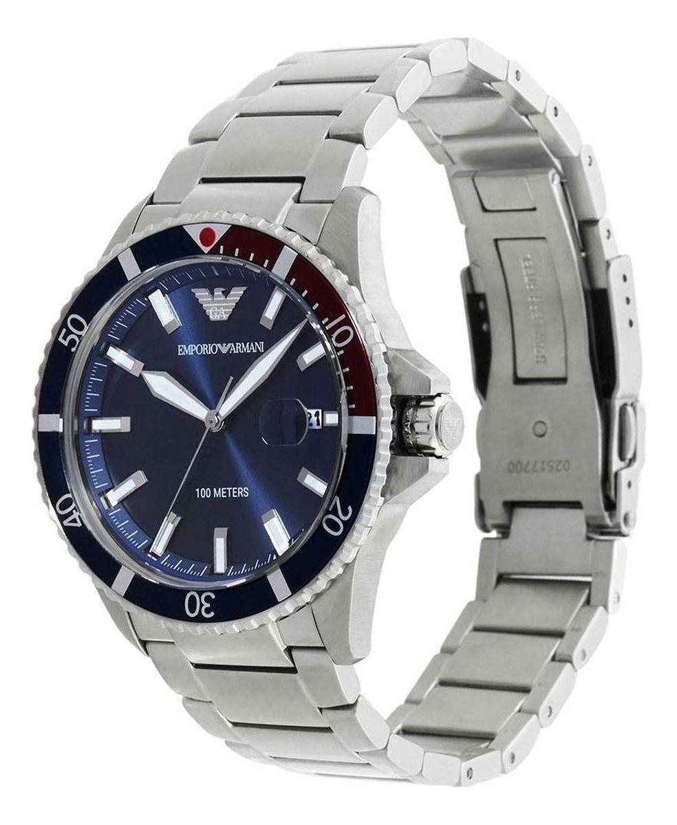 Reloj Emporio Armani Diver AR11339 de Acero Inoxidable Para Hombre-7