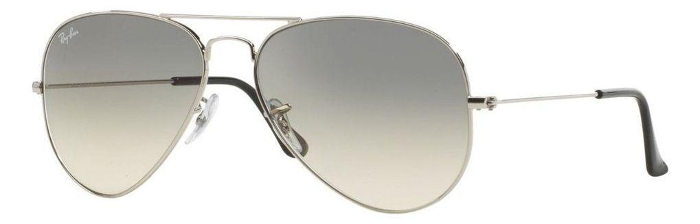 Anteojos Lentes de Sol Ray Ban Aviator RB3025 Degrade de plata/gris  58-14-0