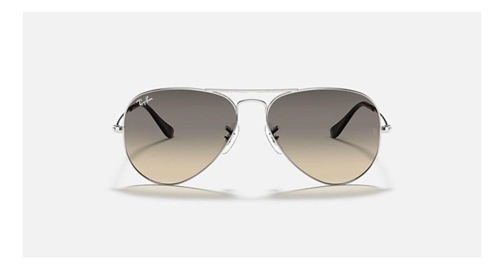 Anteojos Lentes de Sol Ray Ban Aviator RB3025 Degrade de plata/gris  58-14-2