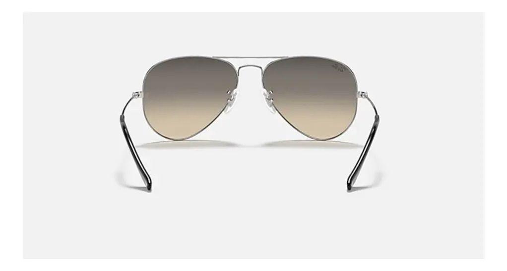 Anteojos Lentes de Sol Ray Ban Aviator RB3025 Degrade de plata/gris  58-14-3
