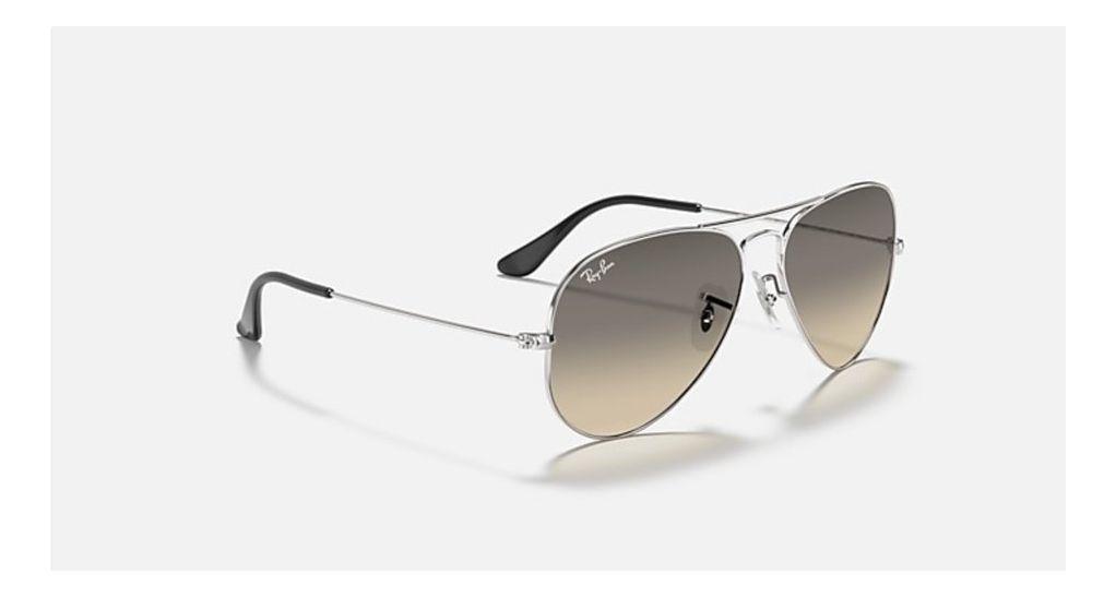 Anteojos Lentes de Sol Ray Ban Aviator RB3025 Degrade de plata/gris  58-14-5