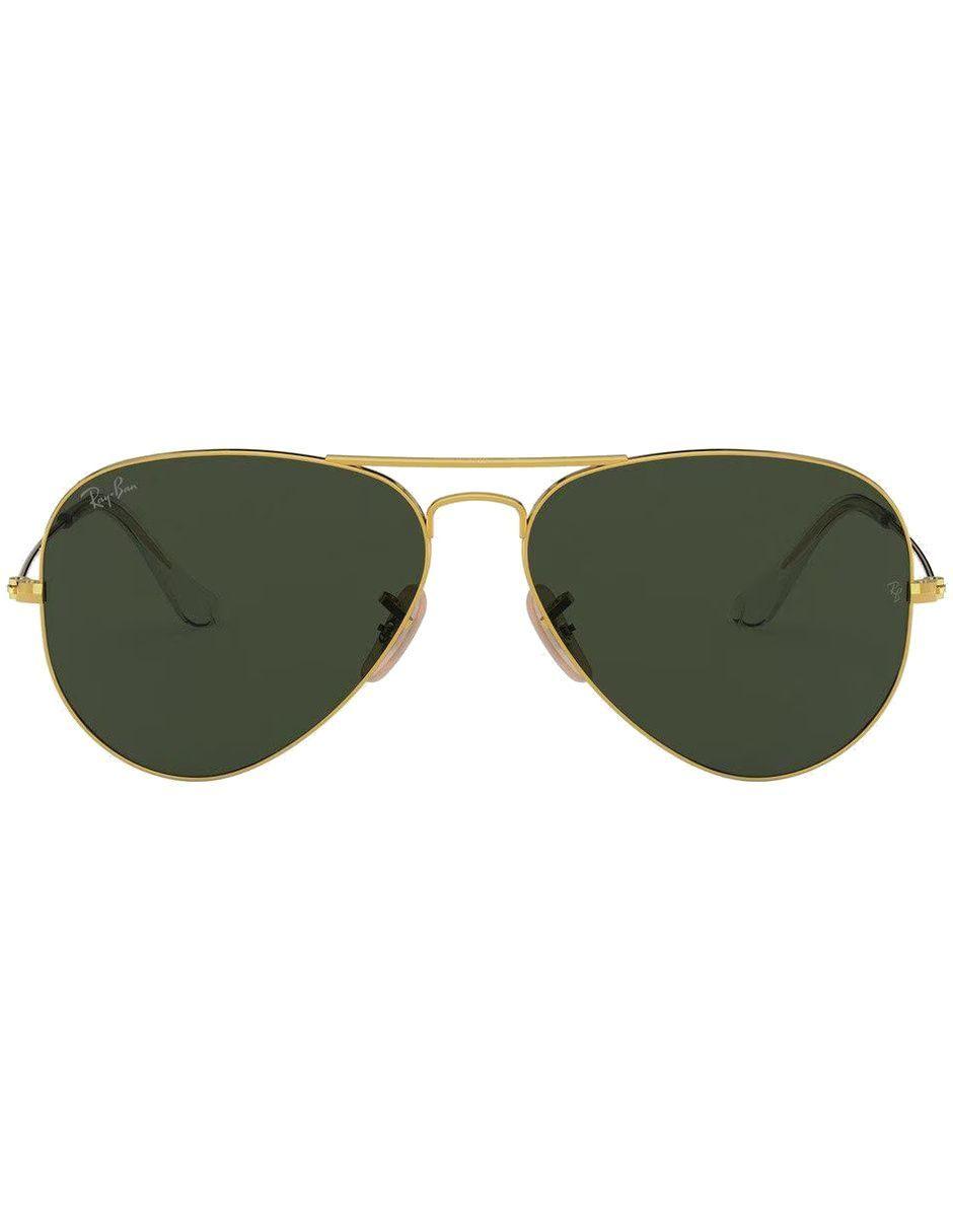 Anteojos Lentes de Sol Ray Ban Aviator RB3025 L0205 58-14  Clásico dorado/verde-0