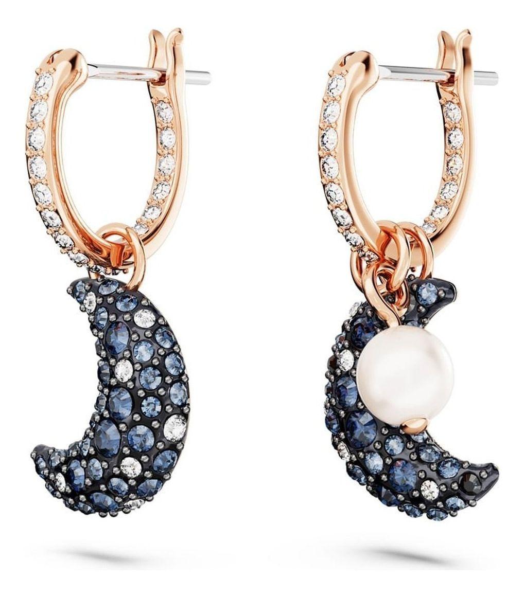 Pendientes Swarovski Luna Baño tono oro rosa 5671569-2