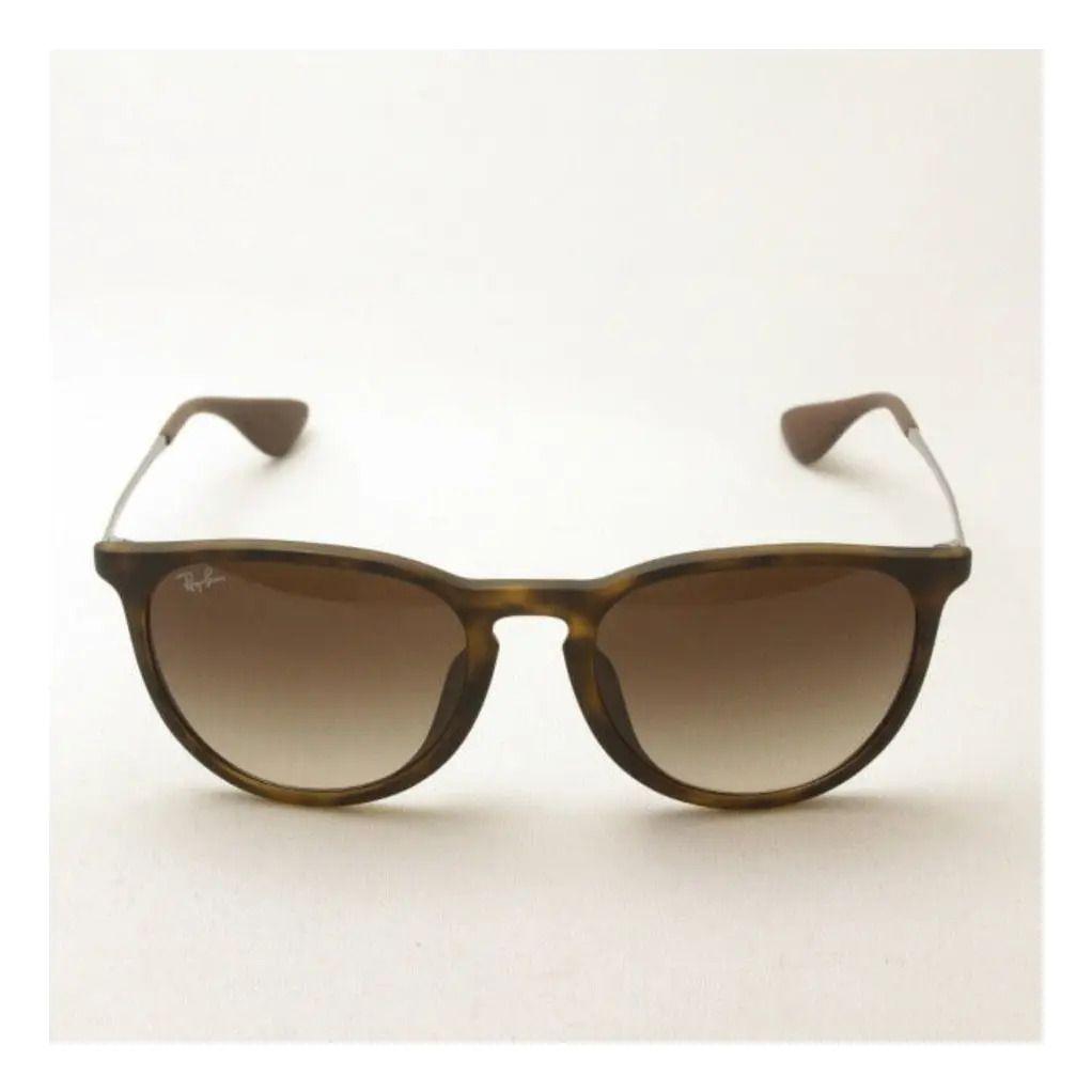 Anteojos Lentes de Sol Ray Ban Erika RB4171F Degrade marrón/tortuga mate 54-18-5