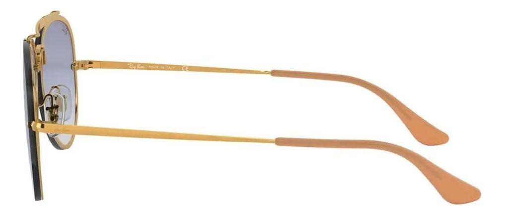 Anteojos Lentes de Sol Ray Ban Blaze Aviator RB3584N Degrade dorado/azul 61-13-3