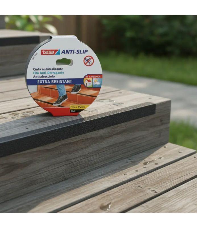 Cinta Antideslizante Negro 5M X 25MM Tesa-2