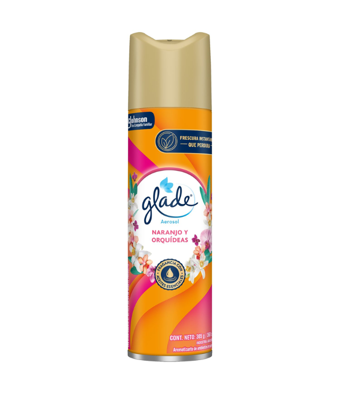 Glade Desodorante Ambiental Naranjo y Orquídeas Aerosol 360 ml-0