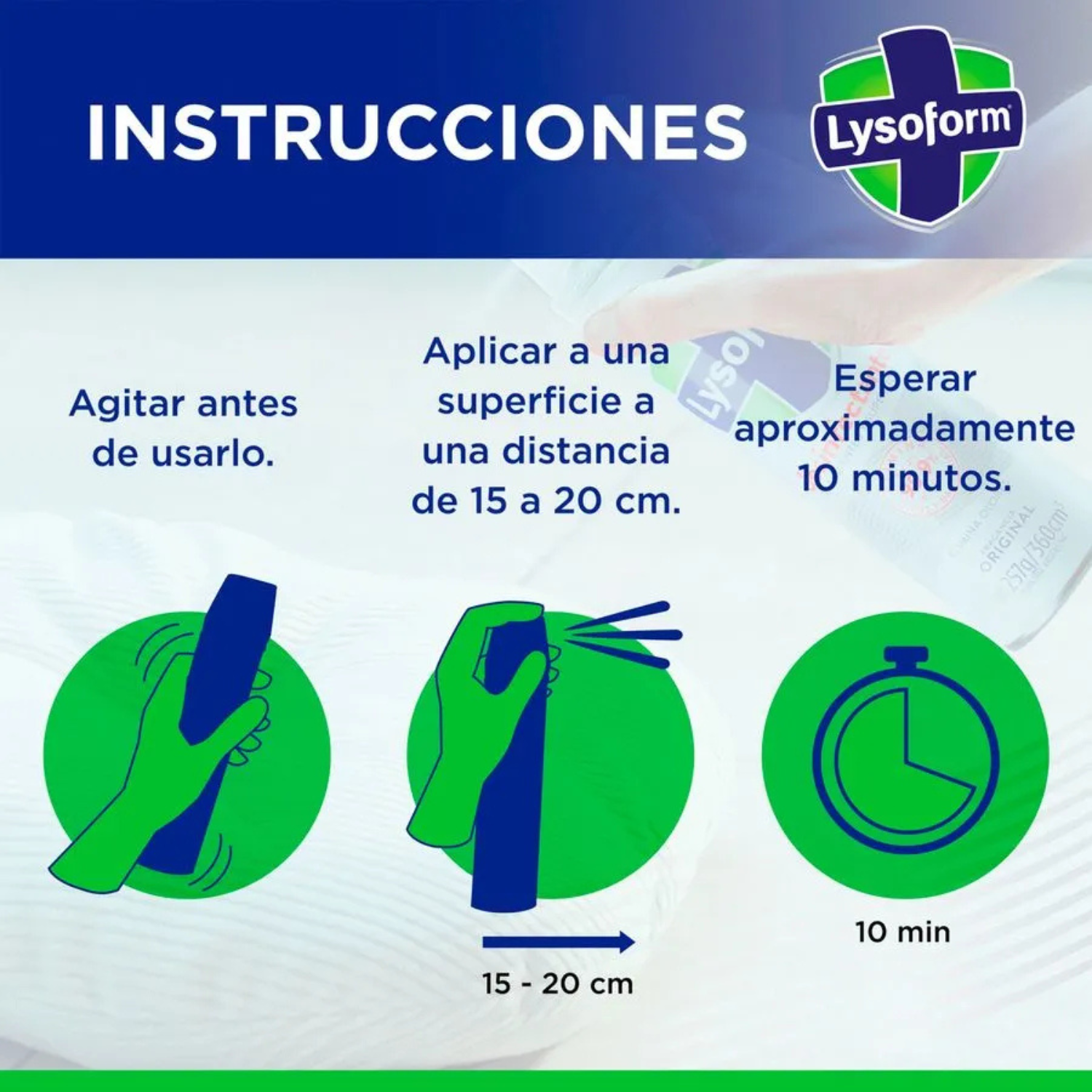 Lysoform Desinfectante Aerosol y Original, 360 ml-4