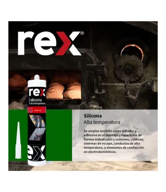 Silicona Alta Temperatura Rojo 300ML REX-2