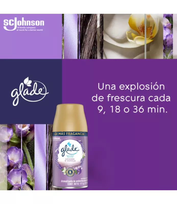 Glade Repuesto Automático Lavanda y Vainilla 270 ml-2