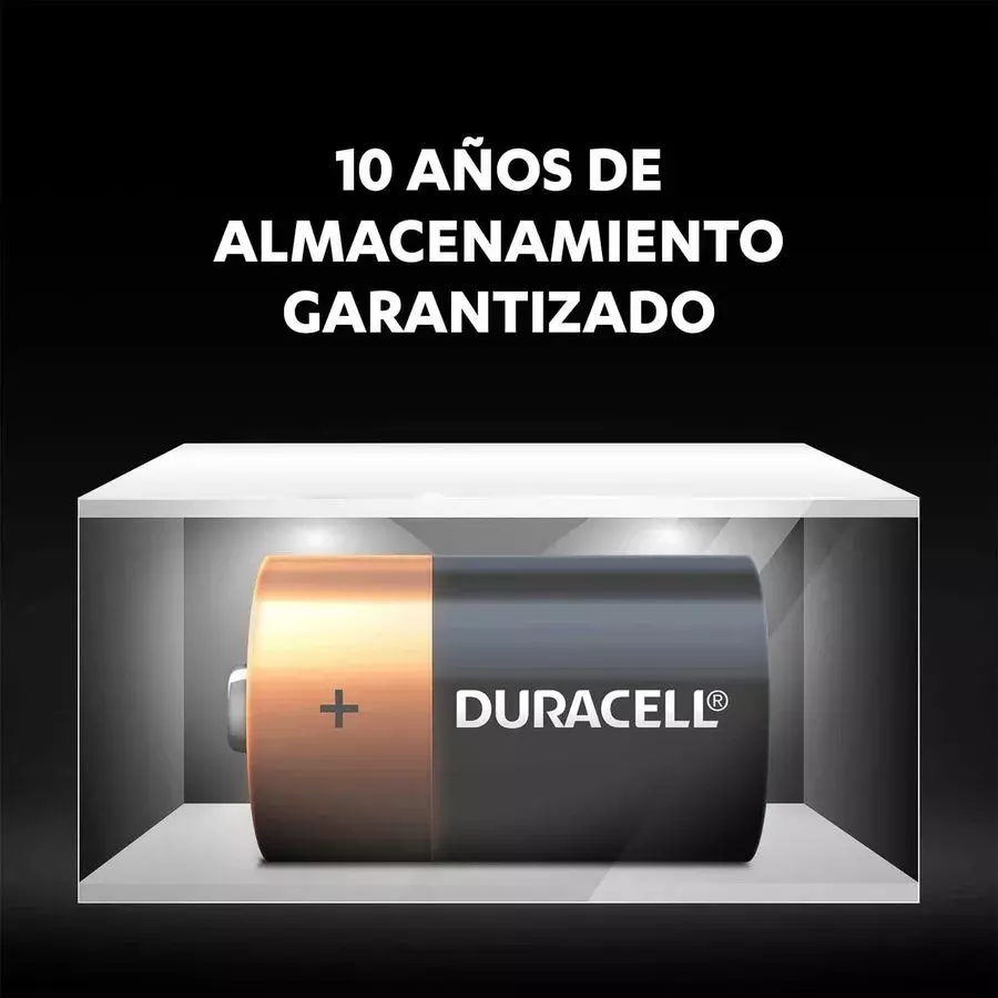 Pila Duracell Tipo D 2 Pilas Bateria Grande Dura Mas-1