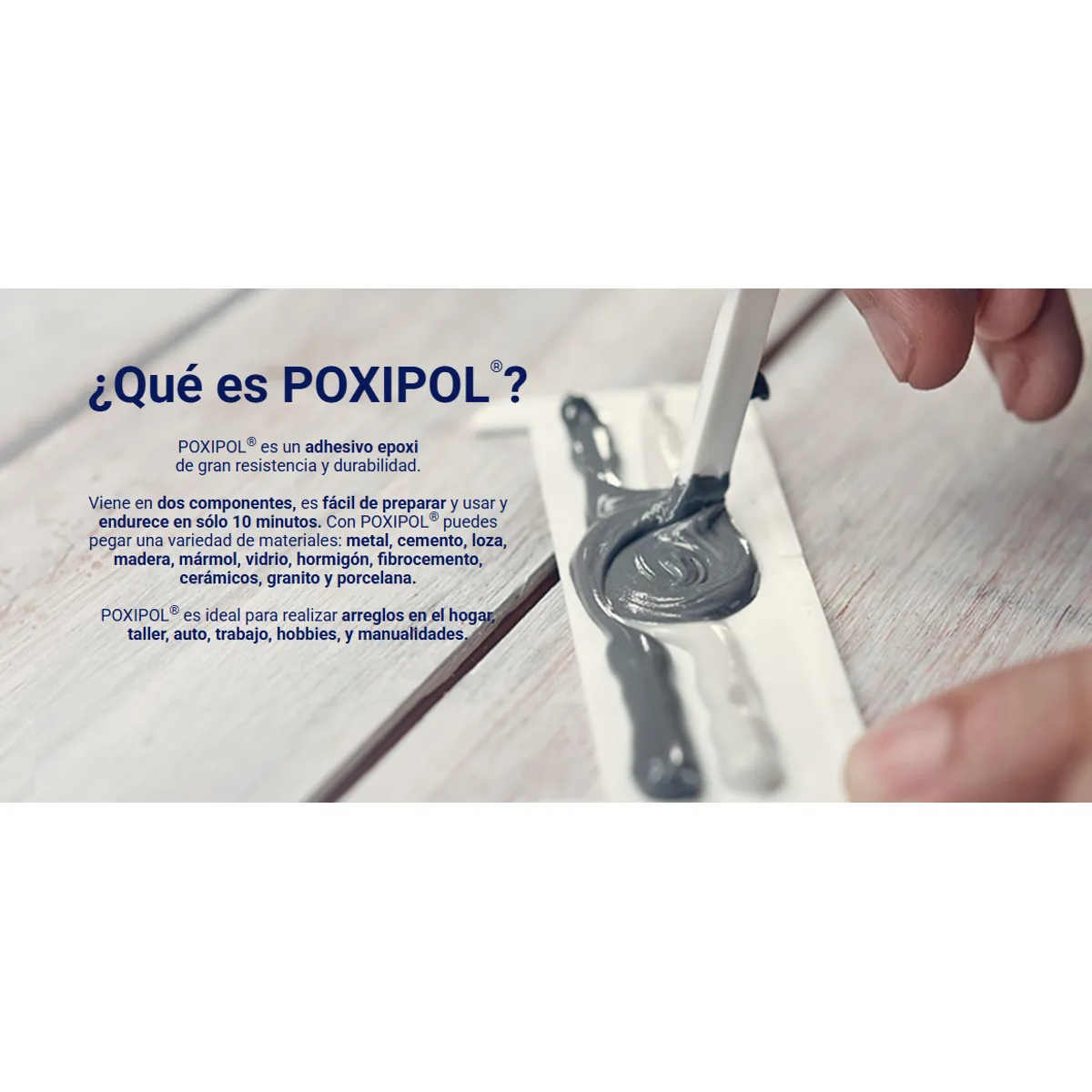 Adhesivo Poxipol Soldadura Plastica 21gr 14ml Color Metalico 10 min-2