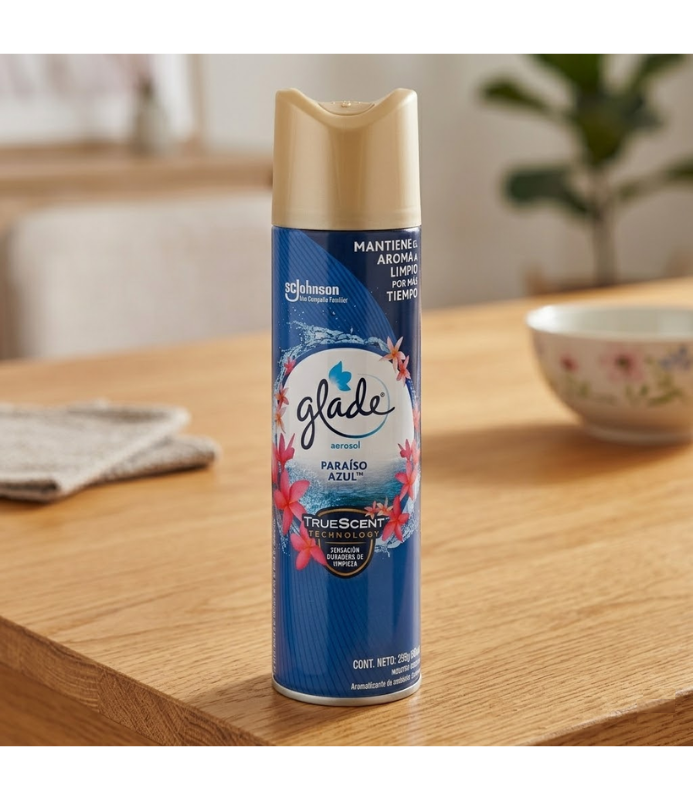 Pack Glade Desodorante Ambiental Paraíso Azul Aerosol 360 ml-2