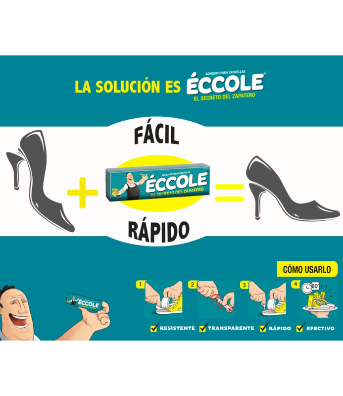 Eccole® - Adhesivo Para Zapatillas - 9g-2
