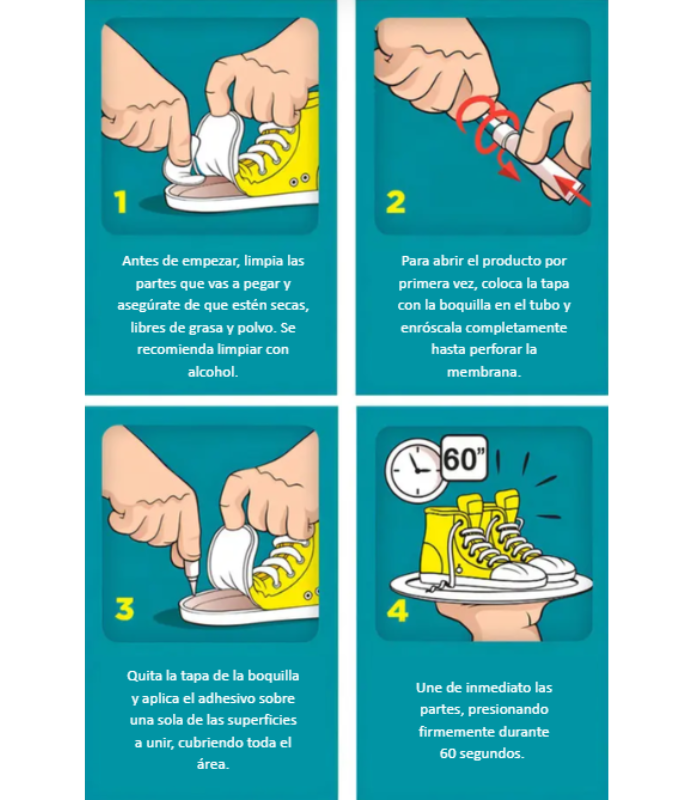 Eccole® - Adhesivo Para Zapatillas - 9g-3