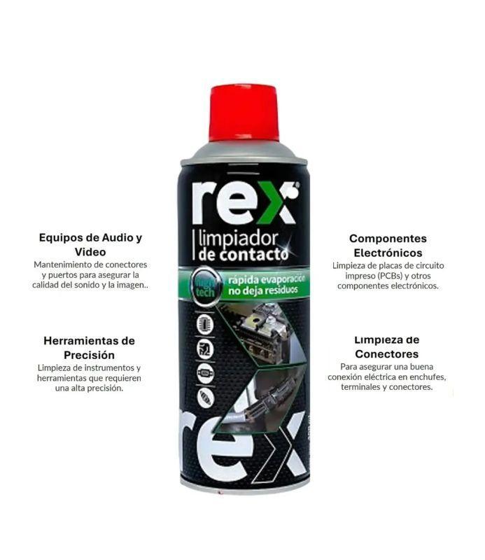 Limpiador De Contactos Electricos Multiuso Rex 400 ML-1