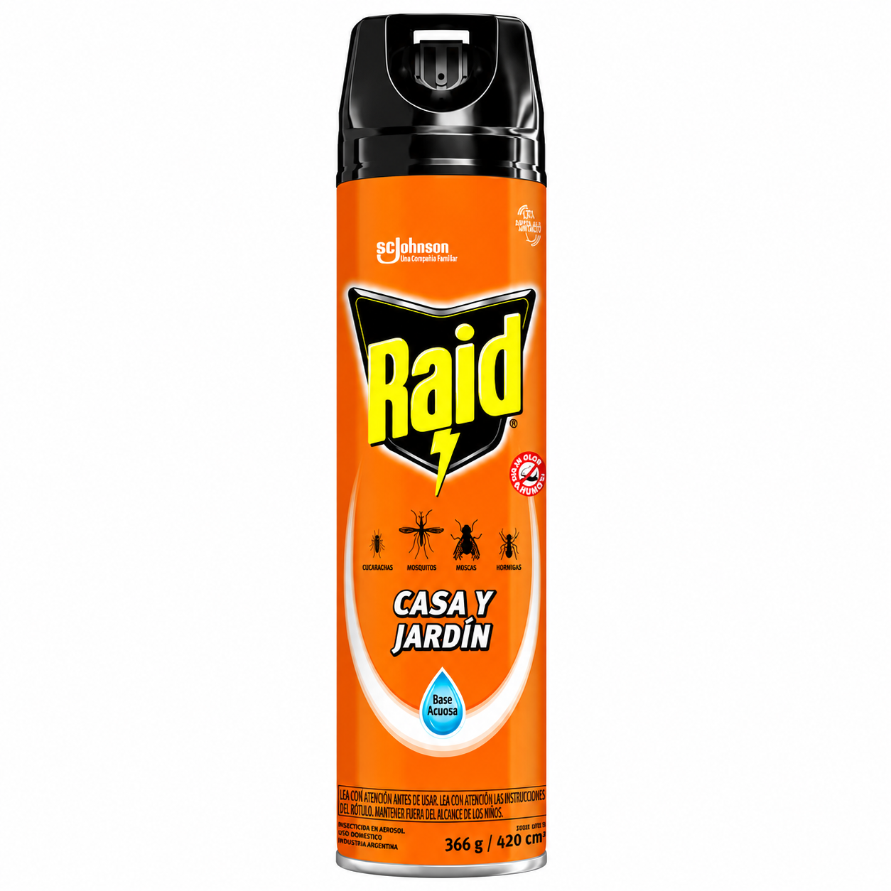 Raid Insecticida Casa y Jardín 420 ml-0