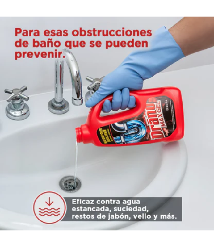Drano Destapa Cañerías Power Plus 946ml-5