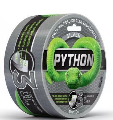 Cinta Multiuso Alta Resistencia Python® (48mmx9mts) Color Gris-0