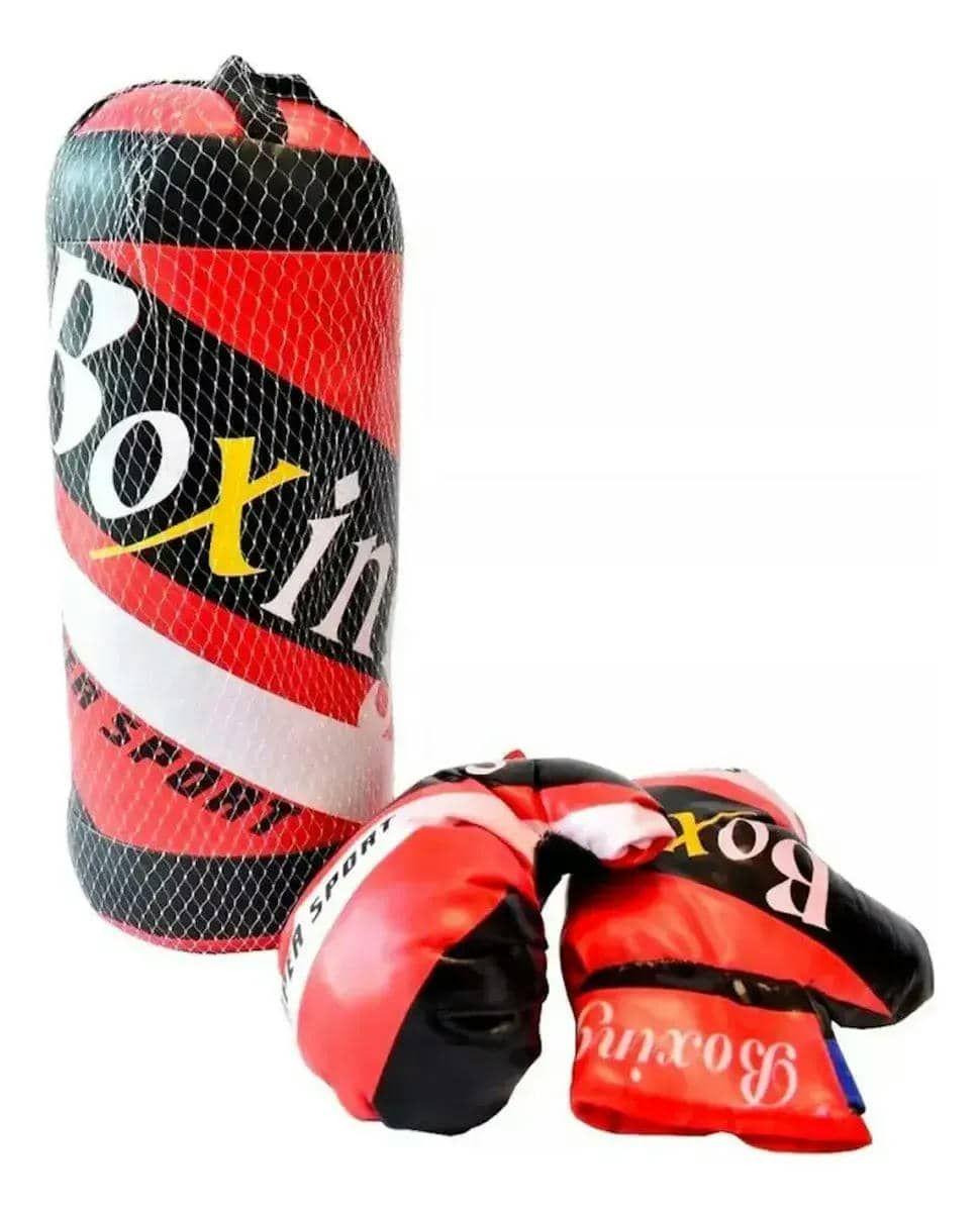 Saco boxeo 60 cm mas guantes para niños-1