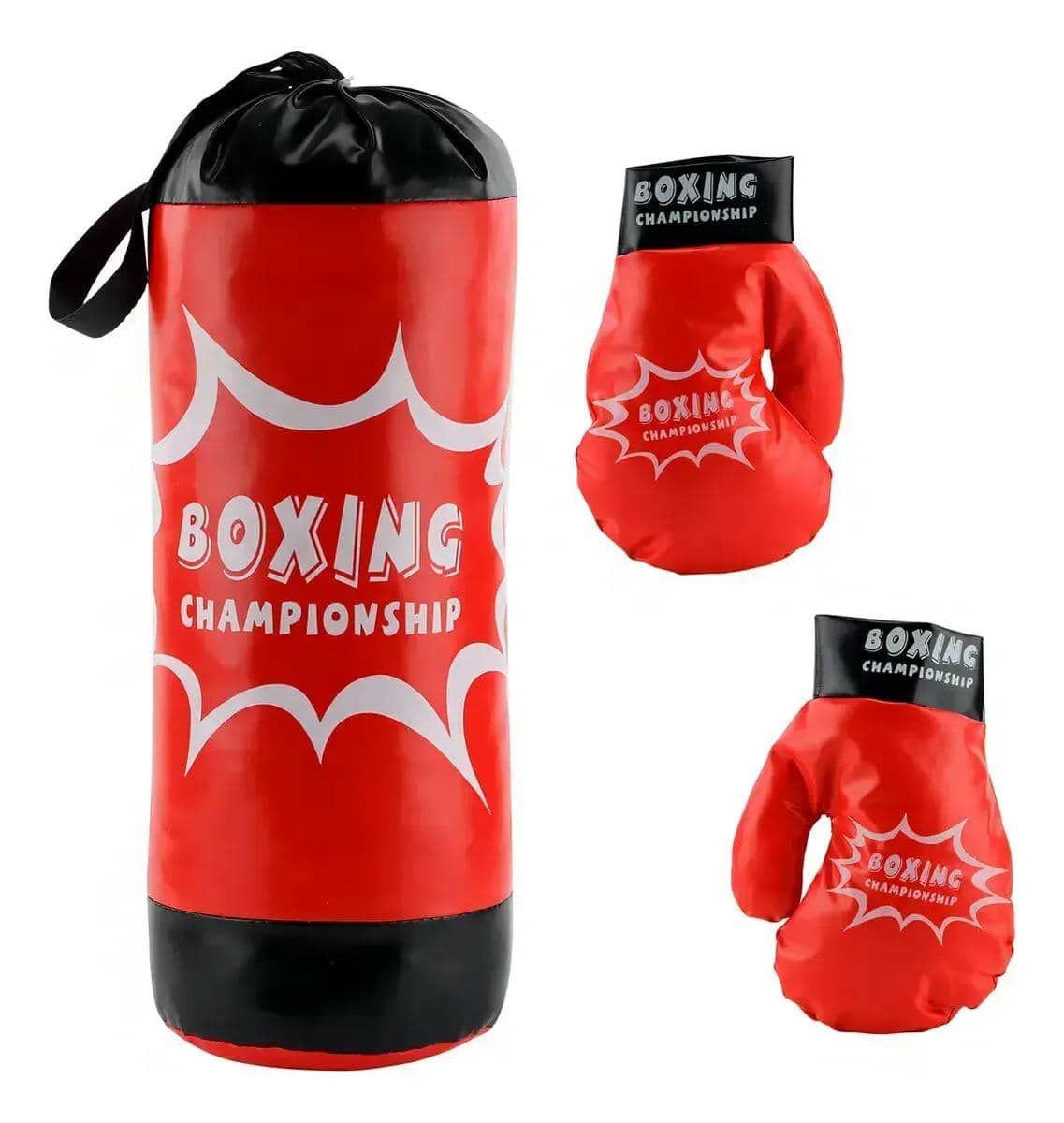 Saco boxeo 60 cm mas guantes para niños-0