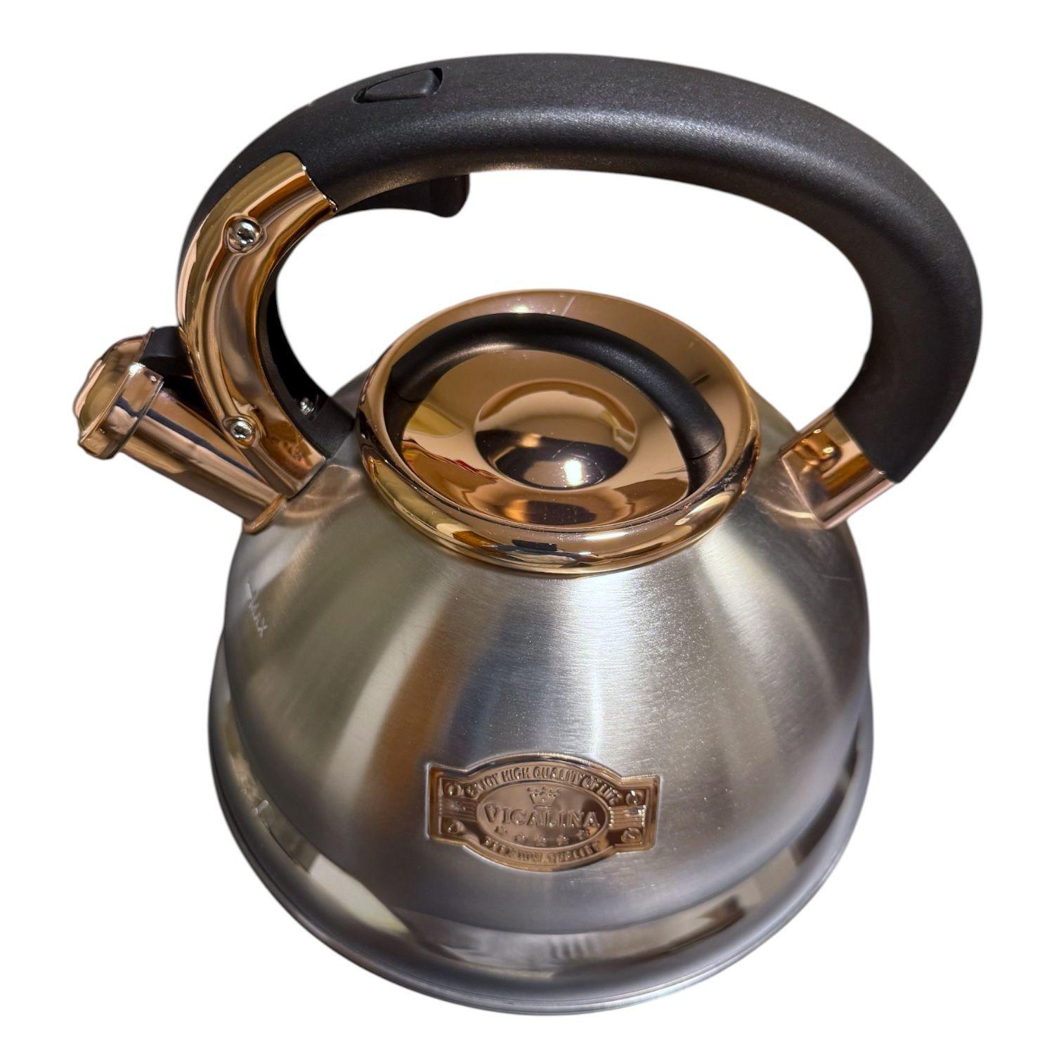 Tetera Silvadora Acero Inoxidable Vicalina Cocina 3 Litros-3