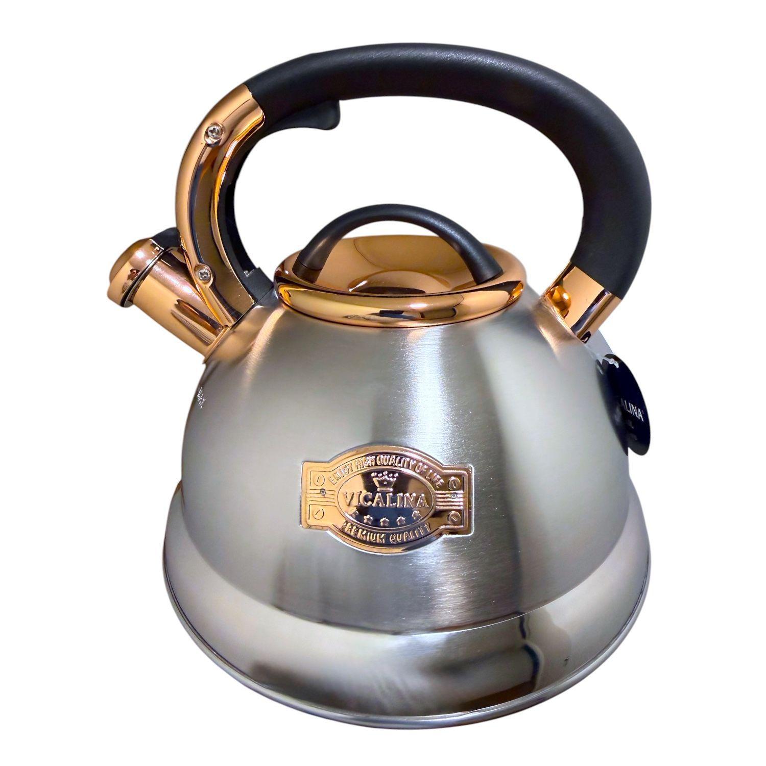 Tetera Silvadora Acero Inoxidable Vicalina Cocina 3 Litros-5