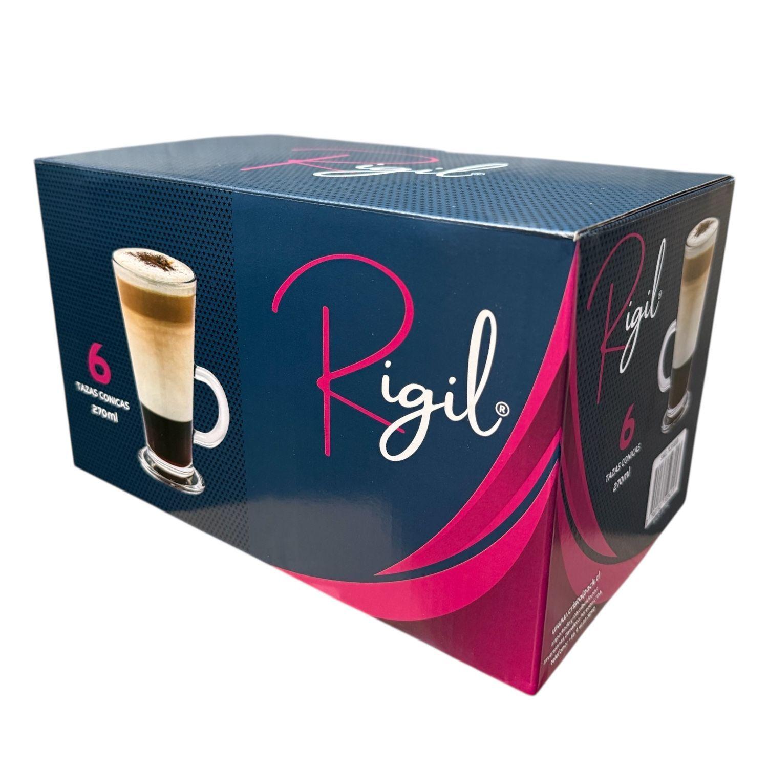 SET DE 6 TAZA VIDRIO CONICA 270ML-2