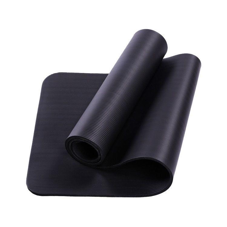 Colchoneta Yoga Mat Pilates 10mm + Correa + Bolso Transporte Negro-0