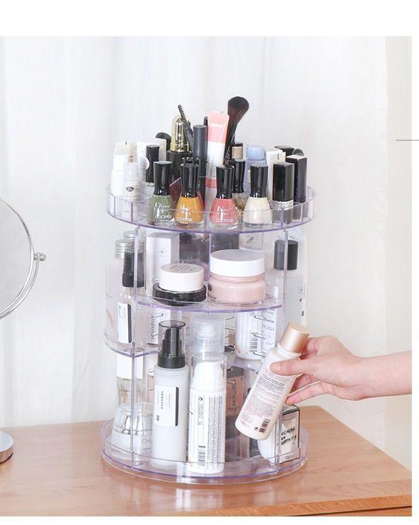 Organizador De Cosmeticos Y Maquillajes Giratorio 360-2