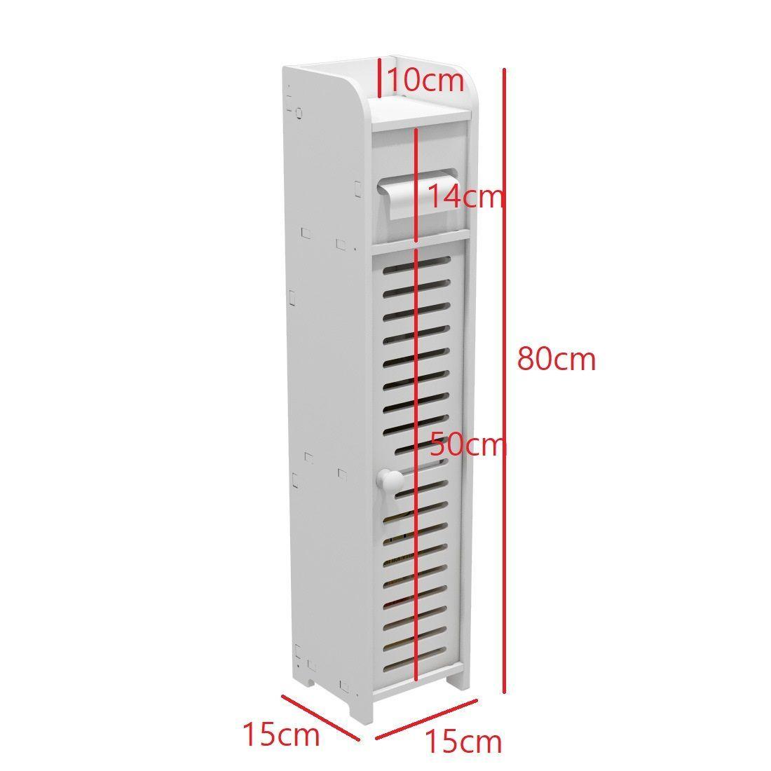 Estante De Baño Organizador Blanco 80x15x15-6