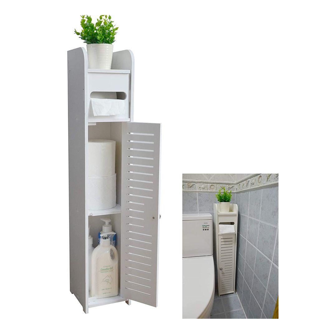 Estante De Baño Organizador Blanco 80x15x15-1