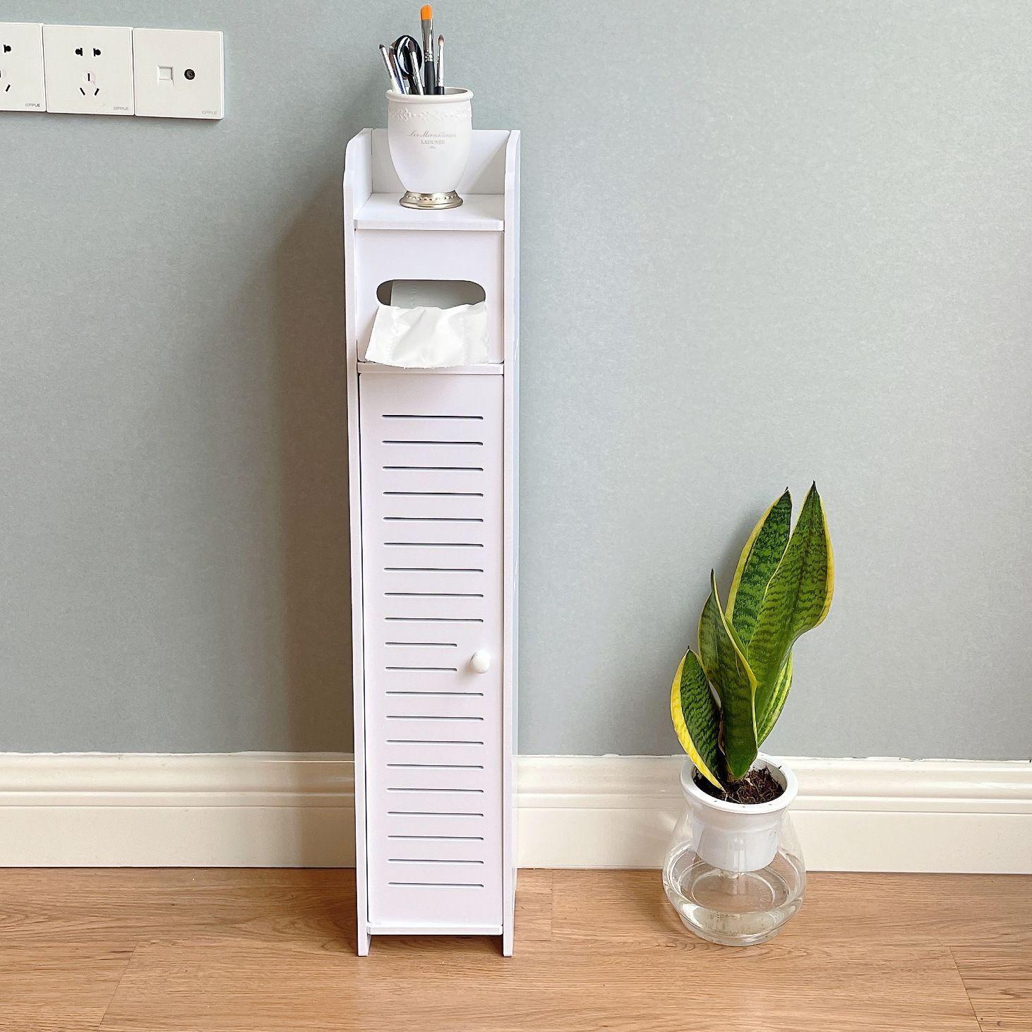 Estante De Baño Organizador Blanco 80x15x15-4